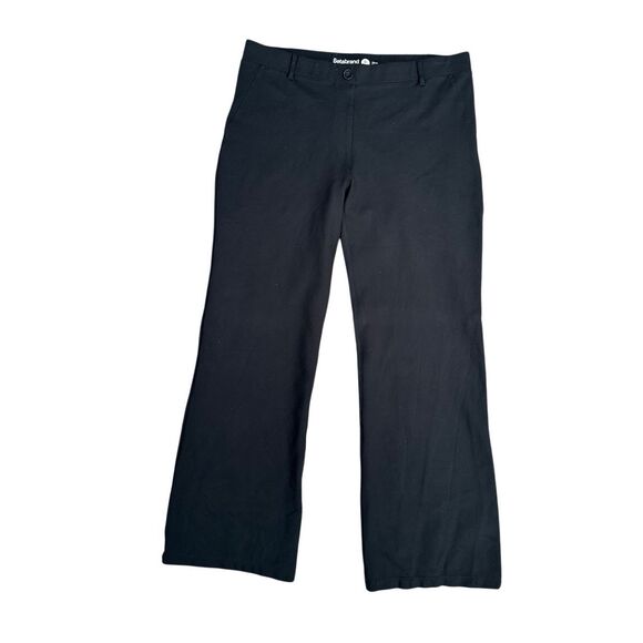 Betabrand Premium Dress pants Yoga Pull On Flare Bootcut Wide Leg Black XLP - Picture 3 of 12